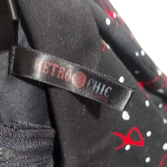 Torrid Retro Chic 50's Rockabilly Black and Red Midi Dress - Picture 4 of 8